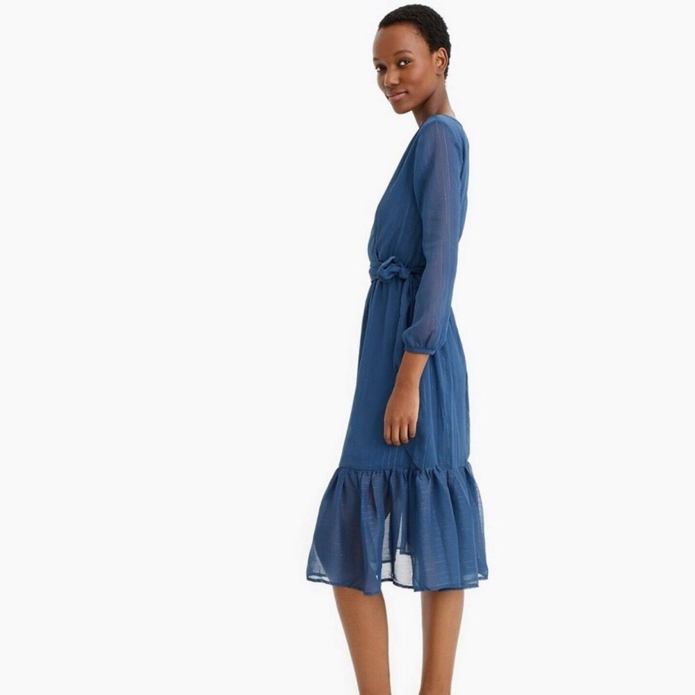 NWOT Point Sur faux-wrap dress in deep twilight